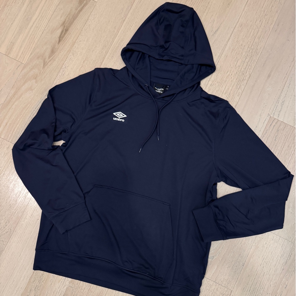 Umbro Navy Hooded Pullover with Front Pocket